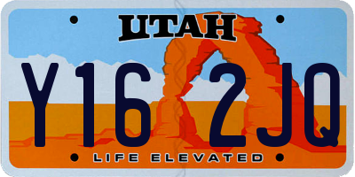 UT license plate Y162JQ
