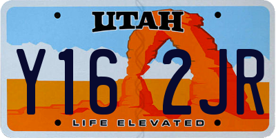 UT license plate Y162JR