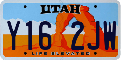 UT license plate Y162JW