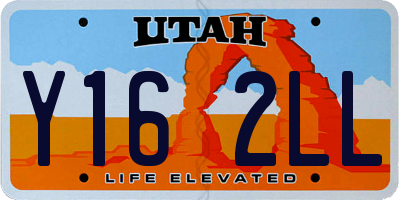UT license plate Y162LL