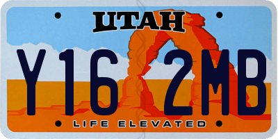 UT license plate Y162MB
