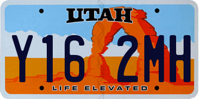 UT license plate Y162MH