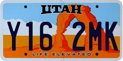 UT license plate Y162MK