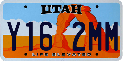 UT license plate Y162MM