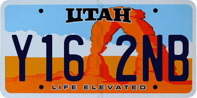 UT license plate Y162NB