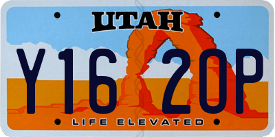 UT license plate Y162OP