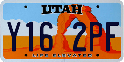 UT license plate Y162PF