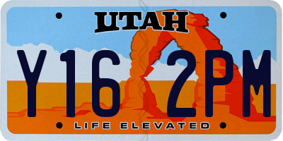 UT license plate Y162PM