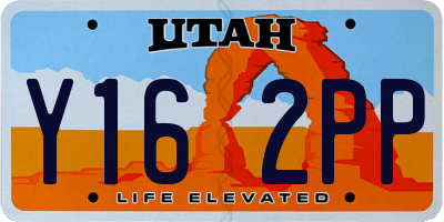 UT license plate Y162PP