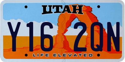 UT license plate Y162QN