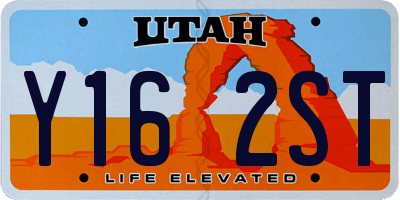 UT license plate Y162ST