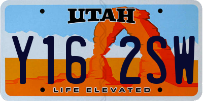 UT license plate Y162SW