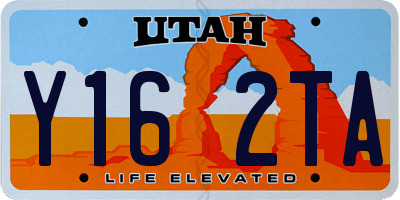 UT license plate Y162TA