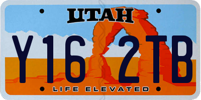UT license plate Y162TB