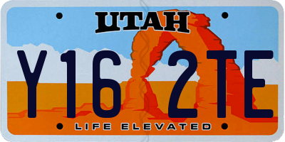 UT license plate Y162TE