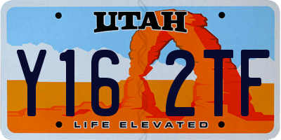 UT license plate Y162TF