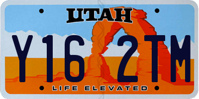 UT license plate Y162TM