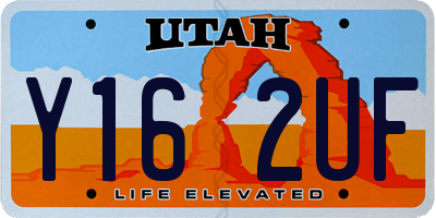 UT license plate Y162UF