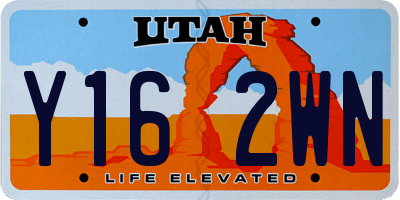 UT license plate Y162WN