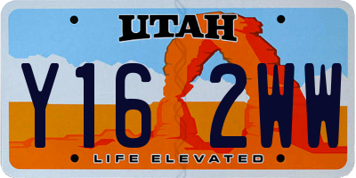 UT license plate Y162WW