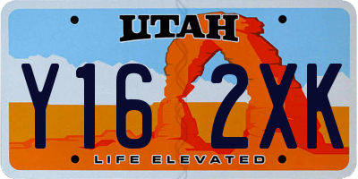 UT license plate Y162XK