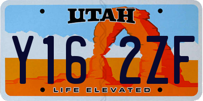 UT license plate Y162ZF