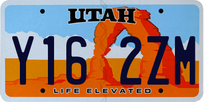 UT license plate Y162ZM