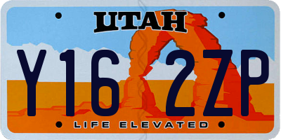 UT license plate Y162ZP