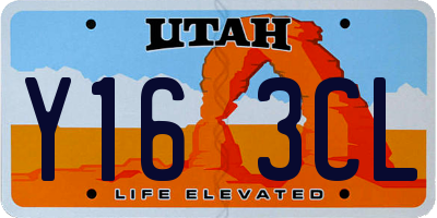 UT license plate Y163CL