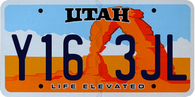 UT license plate Y163JL