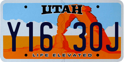 UT license plate Y163OJ