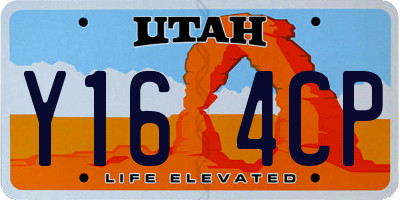 UT license plate Y164CP