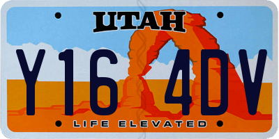 UT license plate Y164DV