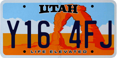 UT license plate Y164FJ