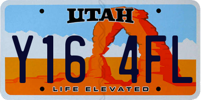 UT license plate Y164FL