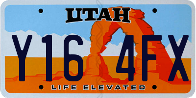 UT license plate Y164FX
