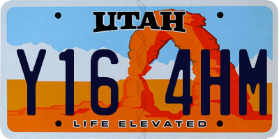 UT license plate Y164HM