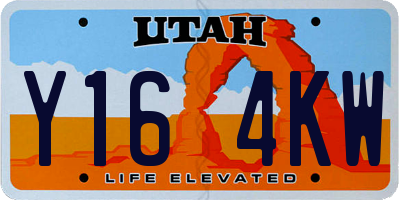UT license plate Y164KW