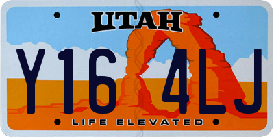 UT license plate Y164LJ
