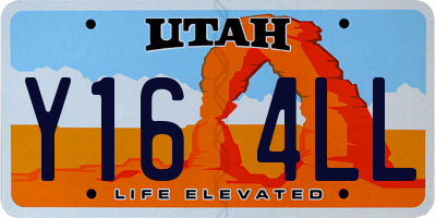 UT license plate Y164LL