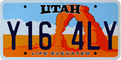 UT license plate Y164LY