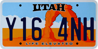 UT license plate Y164NH