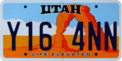 UT license plate Y164NN