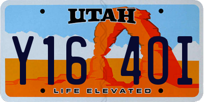 UT license plate Y164OI