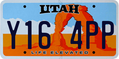 UT license plate Y164PP