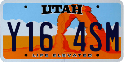 UT license plate Y164SM