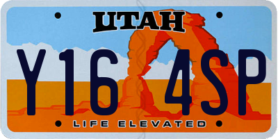 UT license plate Y164SP