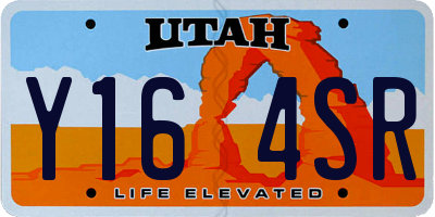 UT license plate Y164SR