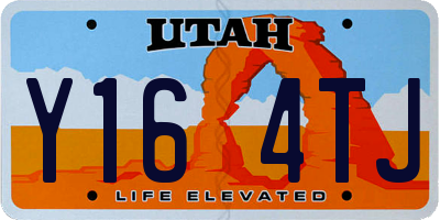 UT license plate Y164TJ