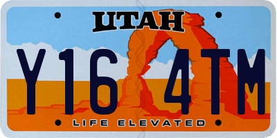 UT license plate Y164TM